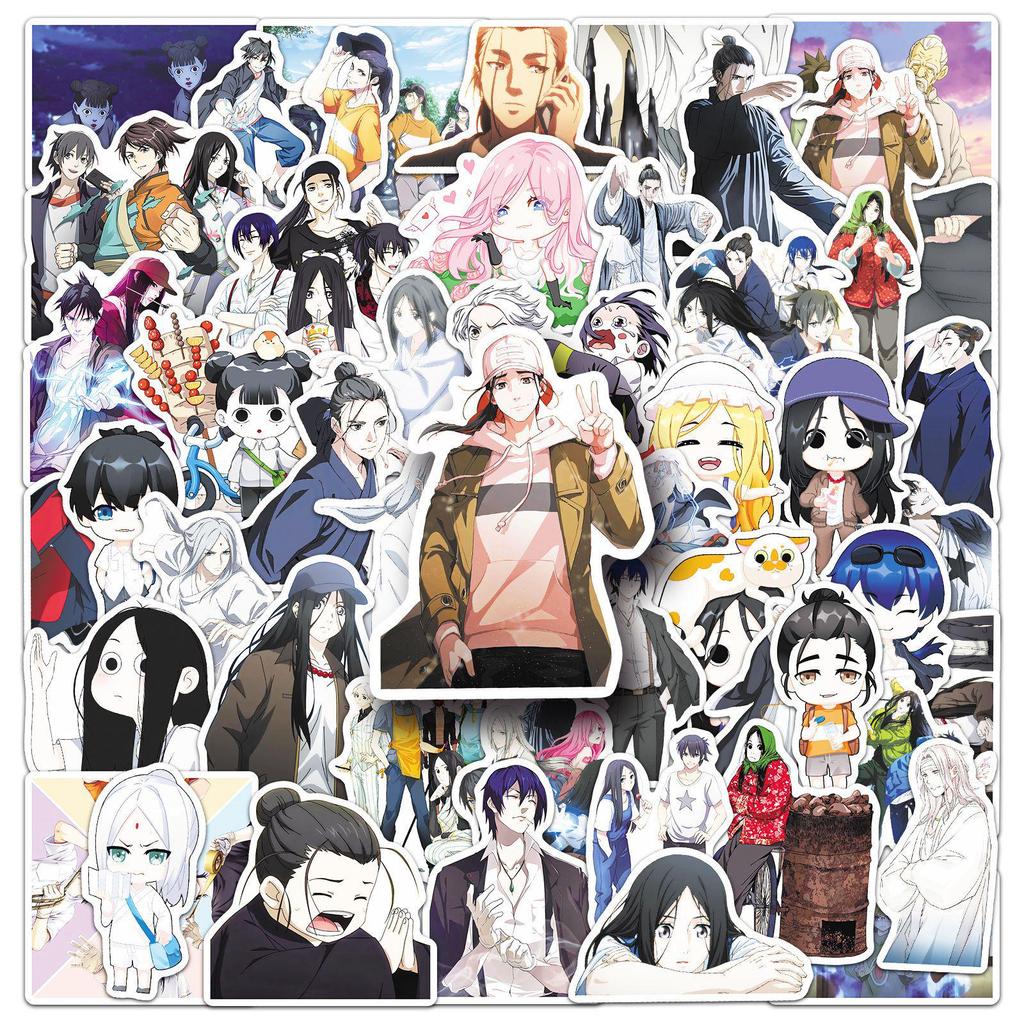 51 Under One Person Anime Stickers: Waterproof Cartoon Decals for Journals, Guitars, Cars, Helmets, and More.