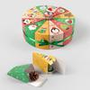 12Pcs/Set Christmas Treat Box Fan Design Cookie Box Combination Cartoon Small Gift Boxes Christmas Candy Boxes for Xmas Party Favors