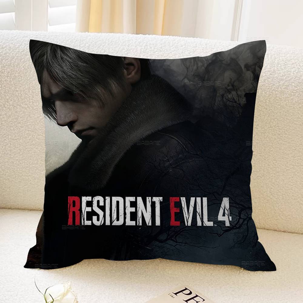 Hot Game R-Resident E-Evil Pillow Covers Cartoon Sofa Decorative Home Double-sided Printing Short Plush Cute Cushion Cover
