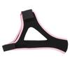 AntiSnoring Chin Strap Adjustable Breathable Stop Snoring Strap Jaw Support Belt(Black with Pink Edge )