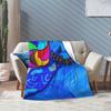 Vintage TEM Bluudude forsaken Get in Now TEM Blue Dude Blankets Flannel Portable Warm Throw Blankets for Bed Office Bedspreads