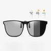 Polarized Clip On Sunglasses Color Changing Sunglasses Men Photochromic Car Driver Goggles Night Vision UV Resistant Sunglasses
