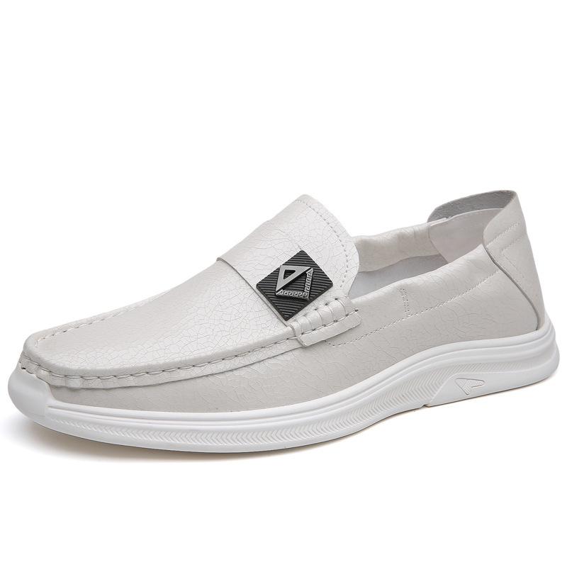 Spring New Men's Shoes Soft Leather Breathable British Driving Shoes Business Style Men's Casual Leather Shoes Genuine Leather Doudou Shoes Tide