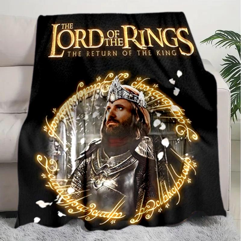 1PC The Lord of the Rings blanket, all-season lightweight home office outdoor nap multifunctional blanket, Christmas gifts