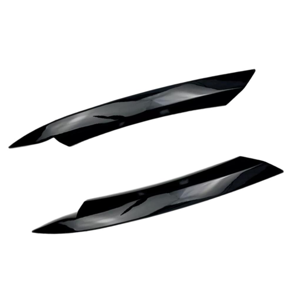 For VW Passat B7 2010 2011 2012 2013 2014 Car Glossy Black Headlight Eyebrow Eyelid Cover Decorative Trim