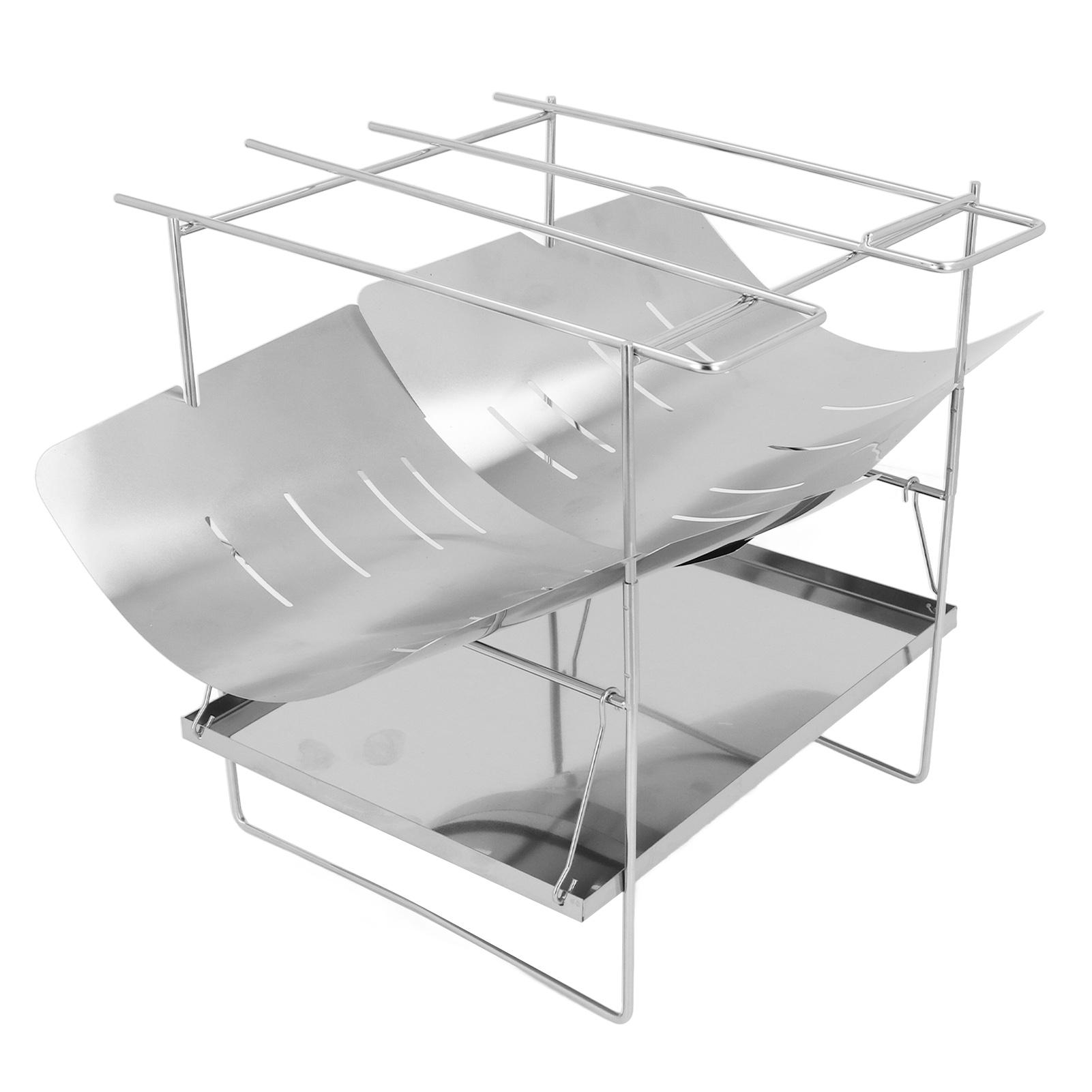 

Складаний кемпінговий гриль з нержавіючої сталі, багатофункціональний портативний складаний гриль для барбекю з ніжками для пікніка, кемпінгові приналежності