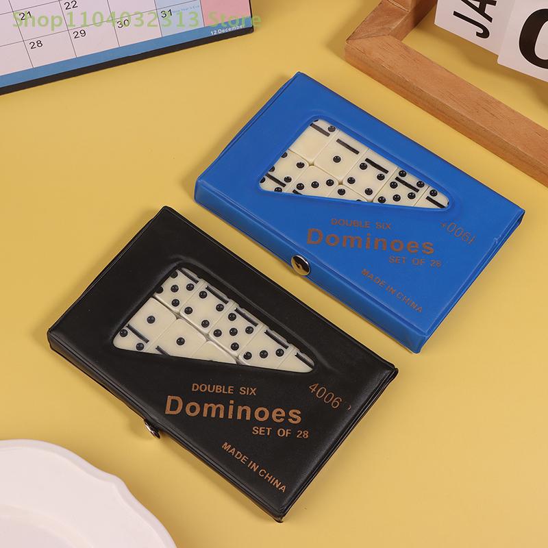 Premium Domino-Schach-Set - Ideales Familienspiel mit robuster PVC-Aufbewahrungstasche