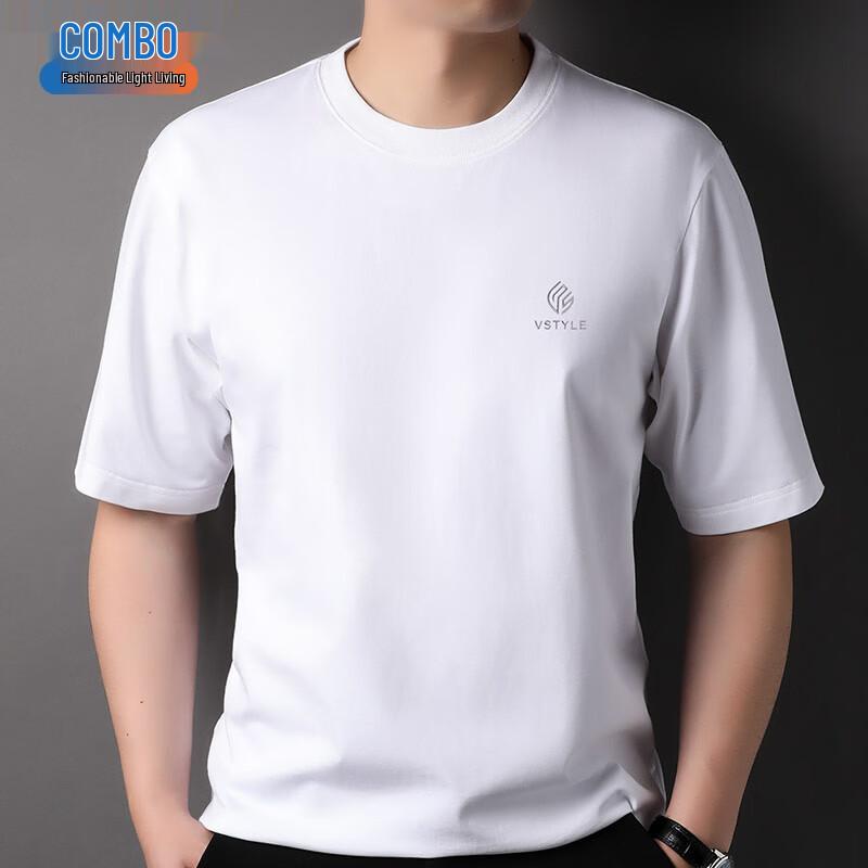 

Men s Cotton Blend Loose Fit Short Sleeve T-Shirt L
