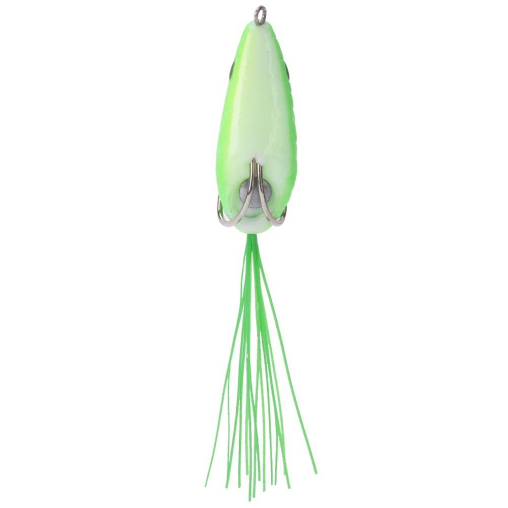 

2PCS PVC Frog Fishing Lure 6cm 10g Frog Lure Artificial Fishing Lures Frog Trout Fishing зелёный