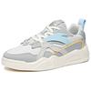 Anta Synthetic Leather Non-Slip Shock Absorbing Wear-Resistant Low-Top Skate Shoes Men sneaker Gray White Blue 112038046-3