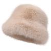 Women's Fluffy Faux Fur Winter Bucket Hat with Ear Protection - European American Fashion