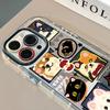 Cartoon Dog for IPhone16promax Phone Case for Apple 15 Cream Mirror All-inclusive 11/14/xs