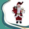 Standing Doll Christmas Santa Claus Plaid Clothing Decoration Party Festival Craft Ornament