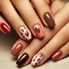 Square Press On Nail Glossy Designs Fake Nail Stick On Nail In 12 Sizes,24Pcs French Nail Tips for DIY Nail Art Decors