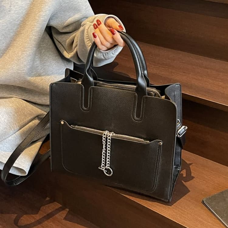New Women's Handbag Simple Tote Bag Messenger Bag