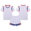 B007 Sahte İki Parça Basketbol Forması Seti, Yetişkin Erkek ve Kadın Baskılı Formalar, Her İki Tarafta Cepli 2Xs-5Xl