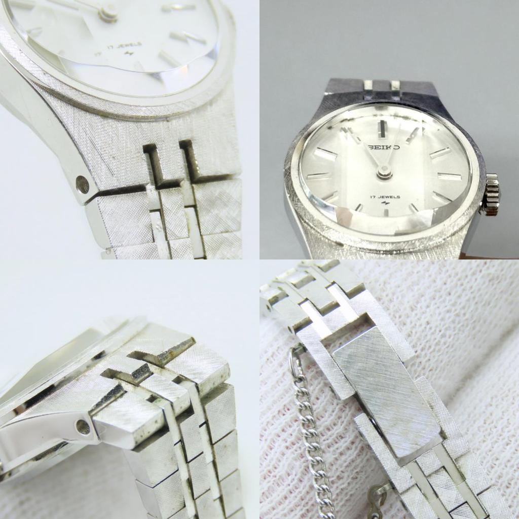 Used SEIKO Watches 17-0760 Stainless Steel Silver White Gold Plated
