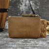 Men'S Crazy Horse Leather Change Bag Simple And Small Card Bag First Layer Cowhide Zipper Small Money Bag Casual Wallet