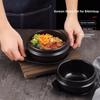 with Tray Korean Stone Pot Thickened Cooking Soup Pot Durable Mixed Rice Stone Pot  Commercial Use
