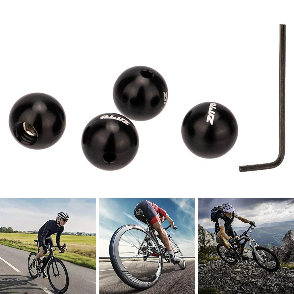 4 Cable End Set Aluminum Alloy Multi- Tips Outer Er Ball Hat s for Cycling Accessory