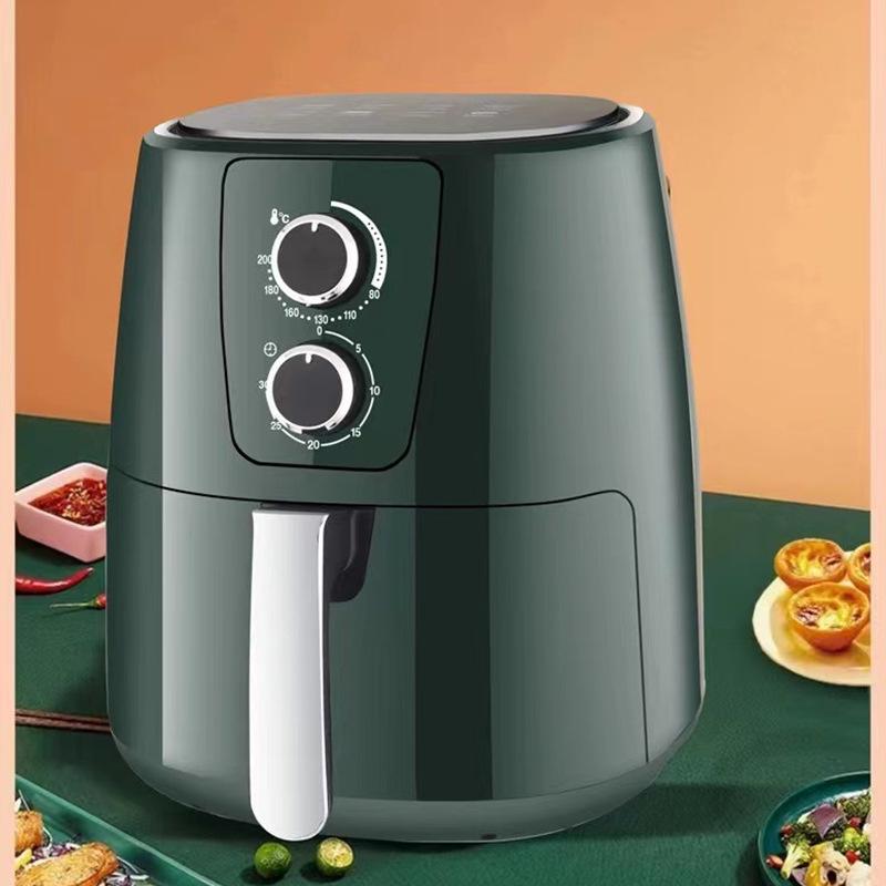 

10 л Многофункциональная автоматическая аэрофритюрница - Большая вместимость, готовка с низким содержанием жира темно-зеленого