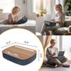 Lazy Pillow Support Frame Changeable Sizes Hands-Free Wooden Reading Pillow Holder Laptop Desktop Stand
