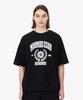 MOZMOZ Laurel Short Sleeve Oversized Sweatshirt Black