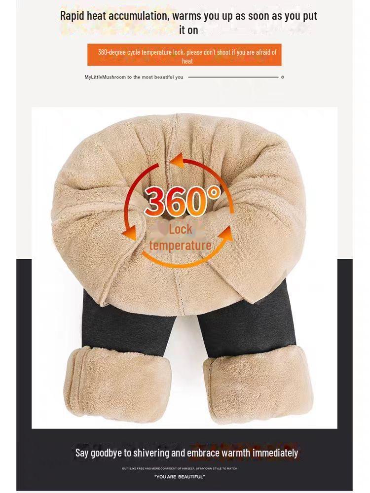 Tykk fleece joggebukse for barn - Høst/Vinter Unisex fritidsbukser med lammeull