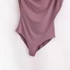 Spring 2025 Women's European & American Style Pleated Slimming Bodysuit
