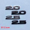 3D kovové logo 2.0 2.5 AWD Písmena Znak na kufr auta Odznak Samolepka 2.5 AWD Samolepka Příslušenství
