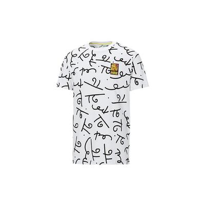 Puma X Britto Graffiti Print Round Neck Sports T-Shirt Unisex Tops White 532235-52