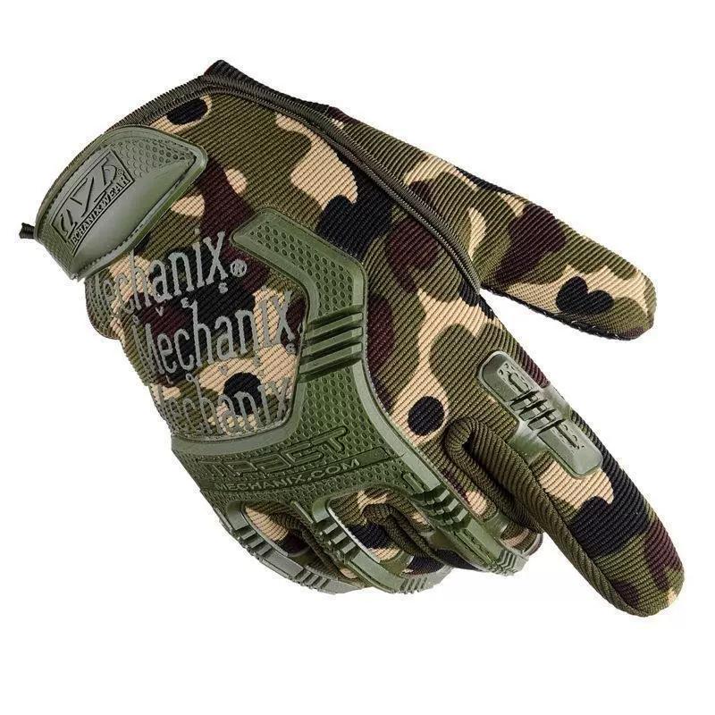 Special Forces Camouflage Gloves Men's Sports Fitness Half Finger Outdoor Riding Mountaineering Tactics Open Finger Fighting Thin Gloves