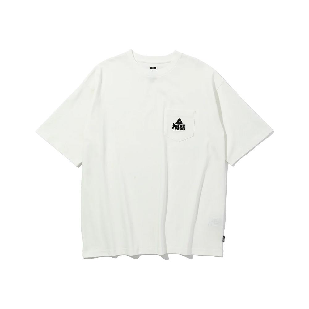 Polar Staff Fuzzy Stuff Relaxed Fit Pocket Tee White M
