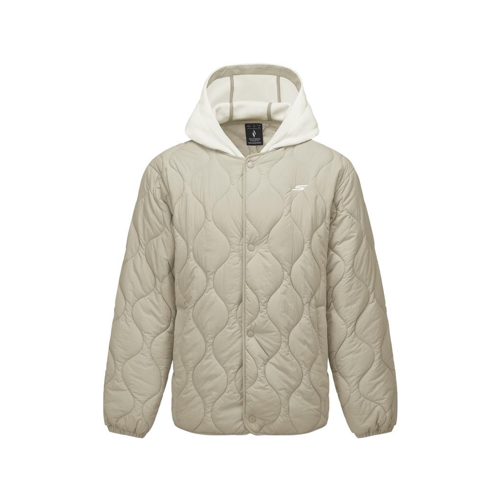 Skechers Puffer Jacket Unisex Light Gray Brown P425U038-021B