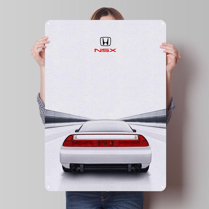 

Honda NSX 1990 Metal Signs Car Poster Bar Accessories for Home Decor Custom Tinplate Sign for Wall Art Decoration Retro Man Cave 7.9x11.8In(20x30cm)