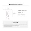 Super Flash Water Drop Zircon Splicing Long Tassel Dangle Earrings for Women Light Luxury Dainty Magnificent Earring K