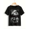 2025 Plus Size Women's Summer T-Shirt Cotton Comfortable And Breathable The Post Marilyn Goddess Print Trendy Women's Outfit