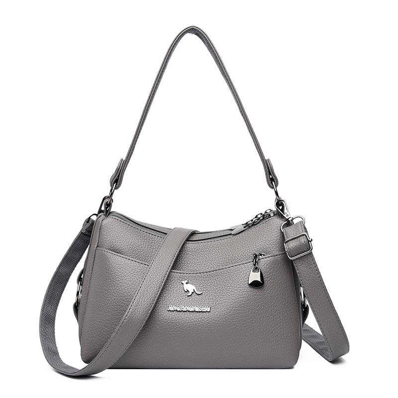 Damen PU Umhängetasche mit großem Fassungsvermögen