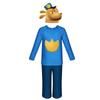 Costume Cosplay di Halloween Dog Man Per Bambini Unisex Tessuto in Poliestere Con Design Divertente