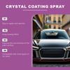 Car coating spray, mirror-effect coating spray that enhances gloss, suitable for daily car paint maintenance. 30ml