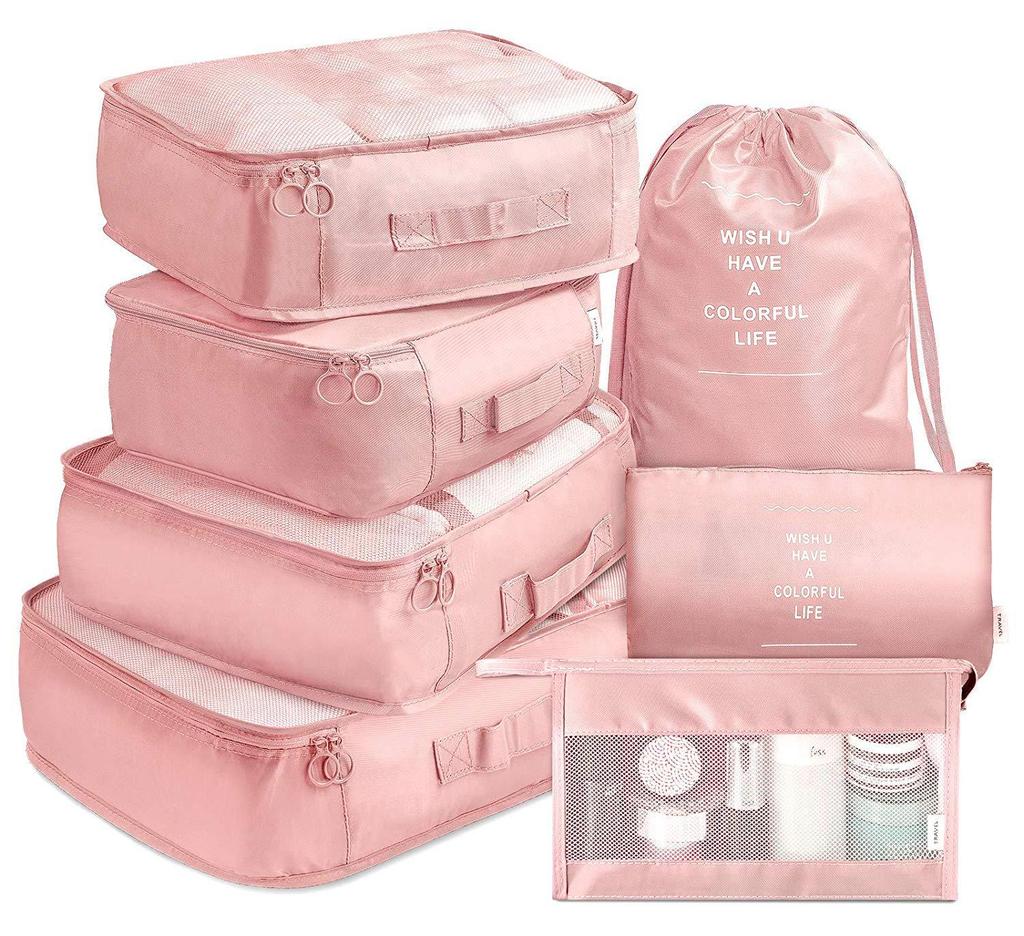 Travel Storage 7-Piece Set: Clothing Organizers for Suitcase