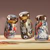304 Stainless Steel Insulated Cup 230ml Chinese Style Thermal Water Bottle Temperature Display Leak-Proof Coffee Mug