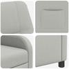 Recliner Cloud Grey Fabric