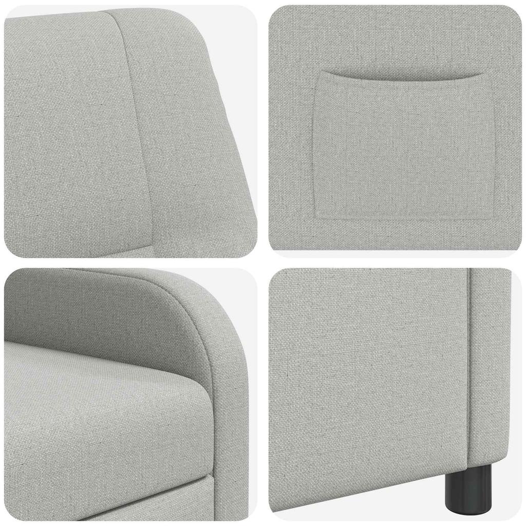 Recliner Cloud Grey Fabric