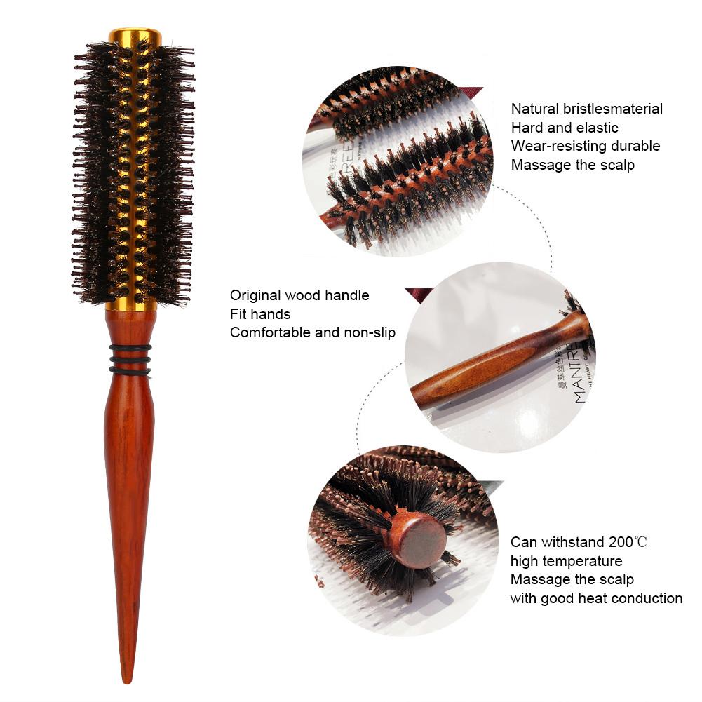 Professional Curling Hair Brush Straight Hairbang Round Hairbrush Hairdressing Tools