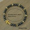 Trendy Anchor Bracelet For Men 6mm Onyx Stone 2 Color Available Natural Hematite Healing Braslet Lightweight Comfortable Joias