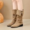 Fashion 2025 Fashionable High-quality and Versatile Boots Women's Autumn Winter Style Fashionable Boots Rubber Outsole