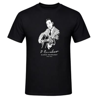Django Reinhardt Jazz Guitarist Portrait Graphic T-Shirt