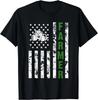 Lustige Flagge mit Traktor - Patriotische Landwirt & Landwirtschaft Geschenke Geschenk Unisex T-Shirt
