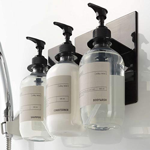Bulk Purchase Set: Yamazaki Tower Magnetic Bathroom Dispenser Holder (White, Set of 2)